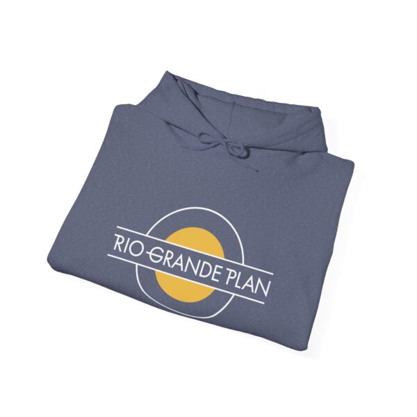 Rio Grande Plan, Modern Round Vintage, Yellow, Unisex Heavy Blend™ Hooded Sweatshirt - Image 28