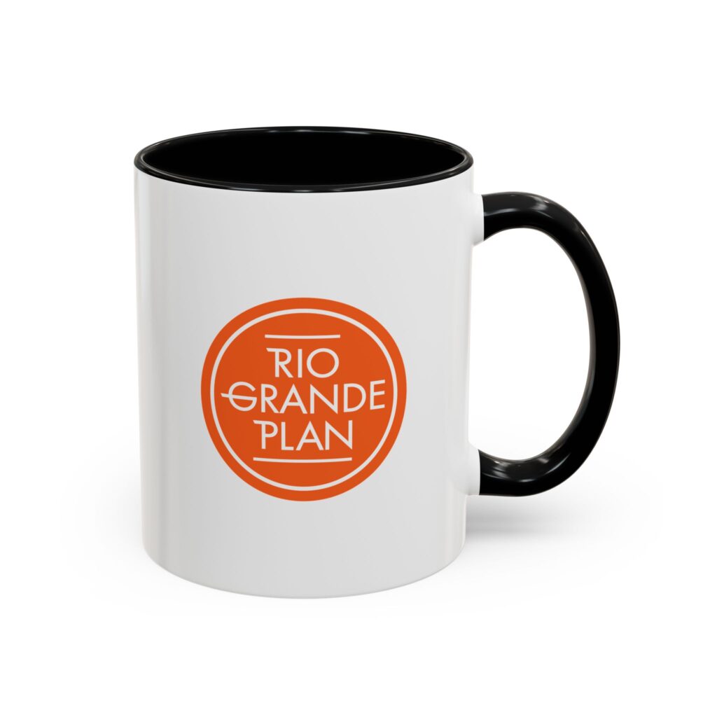 Rio Grande Plan, Orange Button, Modern, Accent Coffee Mug (11, 15oz)