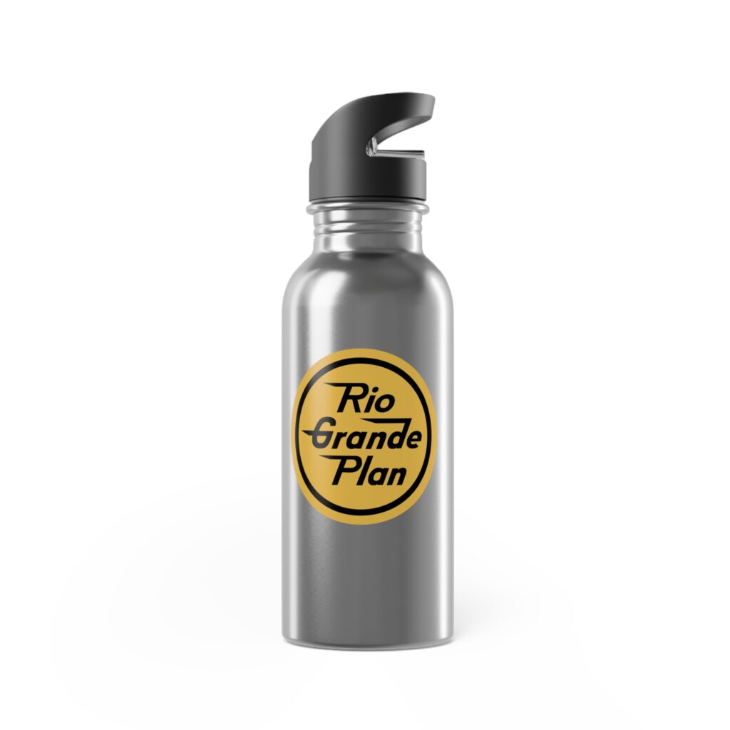 Rio Grande Plan, Stainless Steel Water Bottle With Straw, Classic Yellow, 20oz