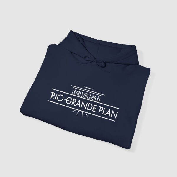 Rio Grande Plan, Unisex Heavy Blend™ Hooded Sweatshirt, Modern Horizontal Text, Multiple Colors - Image 24