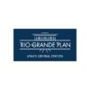 Rio Grande Plan, Large Stickers, Dark Blue, 7.5" x 3.75"