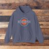 Rio Grande Plan, Modern Round Vintage, Orange, Unisex Heavy Blend™ Hooded Sweatshirt - Image 21