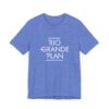 Rio Grande Plan, Unisex Jersey Short Sleeve Tee, Modern, Simple White Text - Image 15