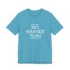 Rio Grande Plan, Unisex Jersey Short Sleeve Tee, Modern, Simple White Text - Image 23