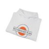 Rio Grande Plan, Modern Round Vintage, Orange, Unisex Heavy Blend™ Hooded Sweatshirt - Image 8
