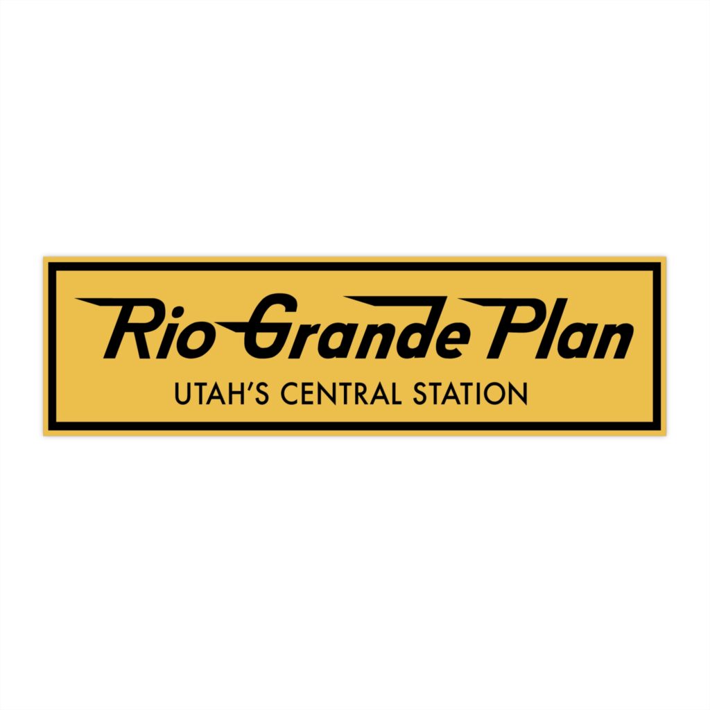 Rio Grande Plan, Bumper Stickers, Classic Type, 11.5" x 3"