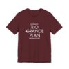 Rio Grande Plan, Unisex Jersey Short Sleeve Tee, Modern, Simple White Text - Image 27