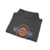 Rio Grande Plan, Modern Round Vintage, Orange, Unisex Heavy Blend™ Hooded Sweatshirt - Image 16
